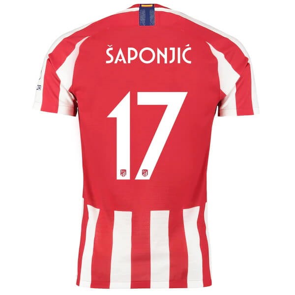 Tailandia Camiseta Atlético De Madrid NO.17 Saponjic 2019/20 Rojo